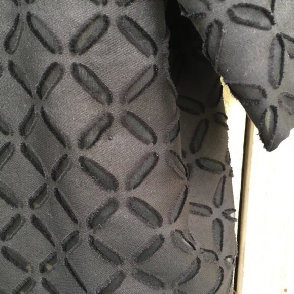 Roland Mouret Cutout Jacket Cotton Blend Black 10 - Picture 8 of 12